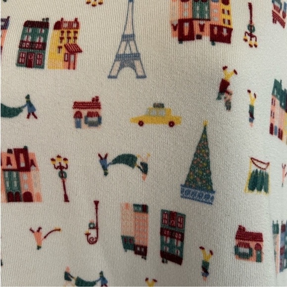 Lauren Conrad off white Christmas lightweight sweater size M - Picture 4 of 7